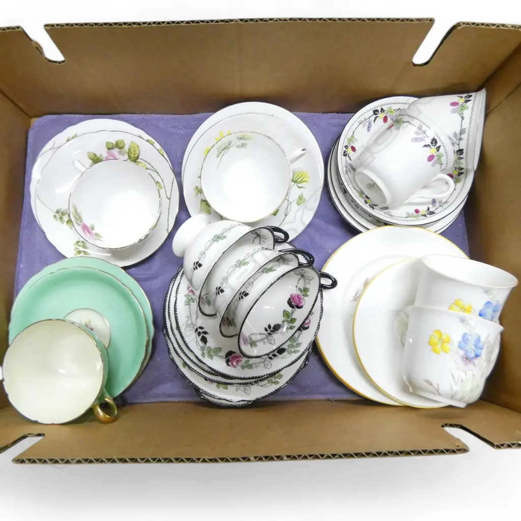 10 SHELLEY CHINA CSPS MIXED PATS Image 1++