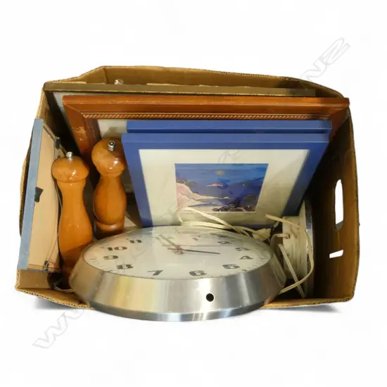 ASST. ARTWORKS, SMITHS WALL CLOCK ETC