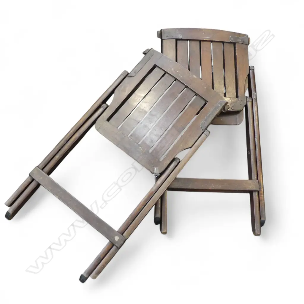 PR VINTAGE WOODEN FOLDING CHAIRS Image 1++