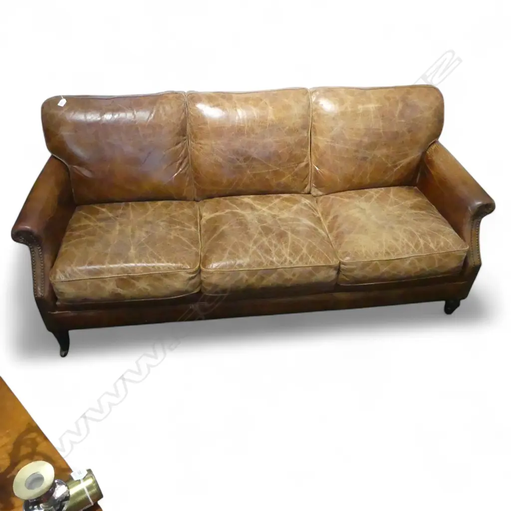 QUALITY LEATHER SOFA 1900x800x850mm Image 1++