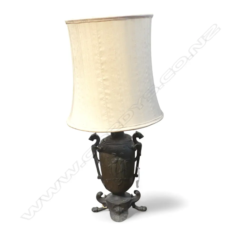 ANTIQUE GREEK REVIVAL TABLE LAMP H.800mm Image 1++