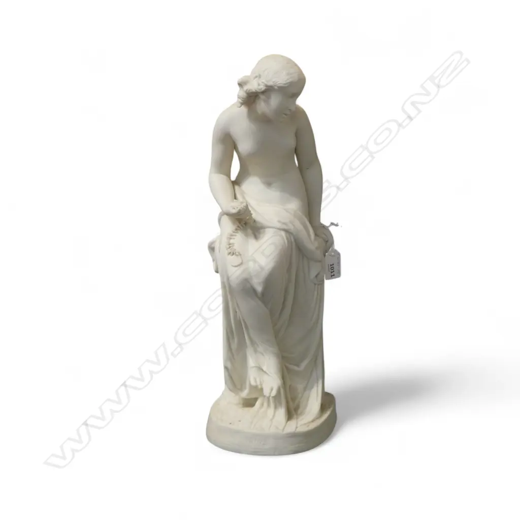 A PARIAN WARE SCULPTURE DEPICTING UNDINE (TITLED ON BASE) 425 mm (H) Image 1++