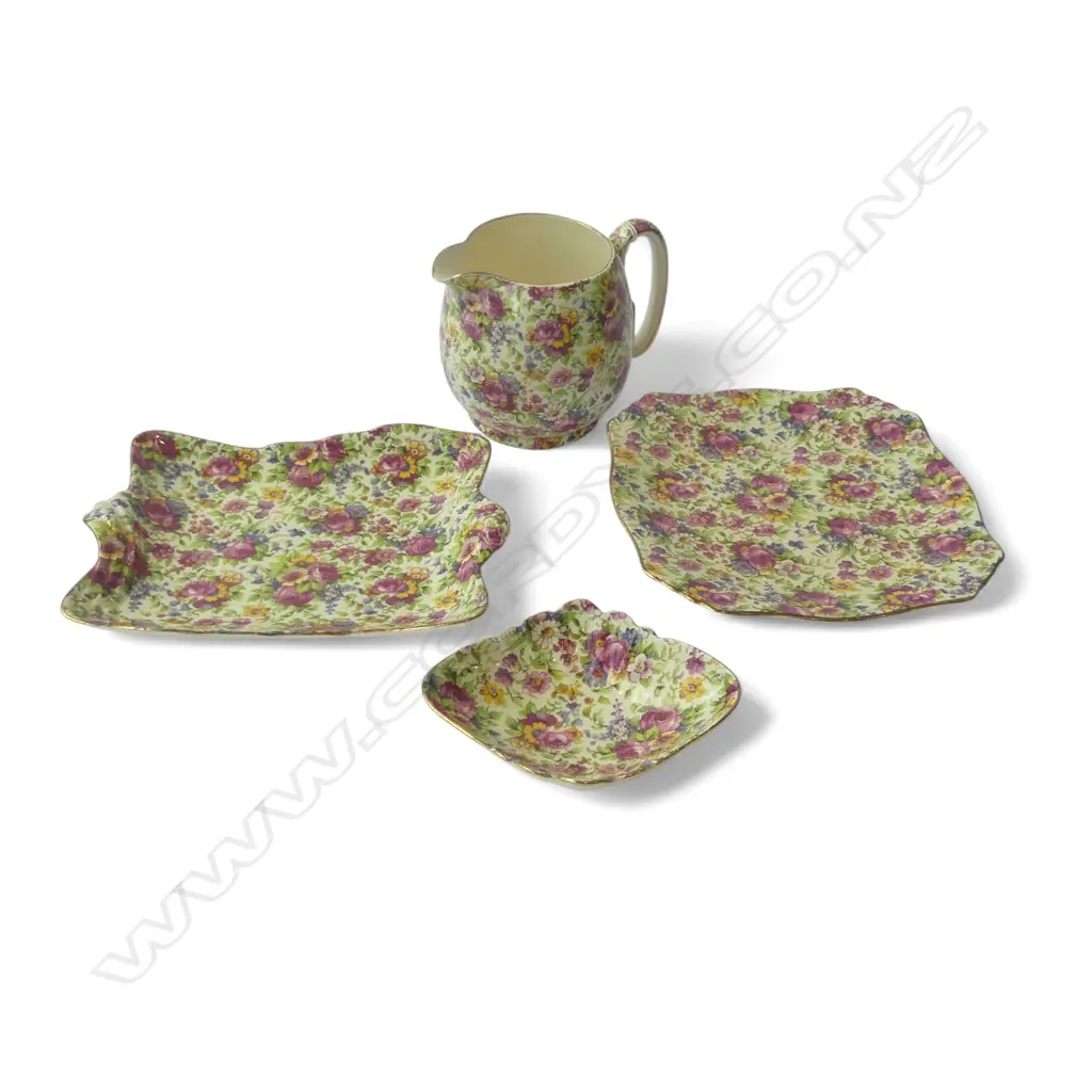 4 ROYAL WINTON FLOWER PATTERN TEA CHINA Image 1++