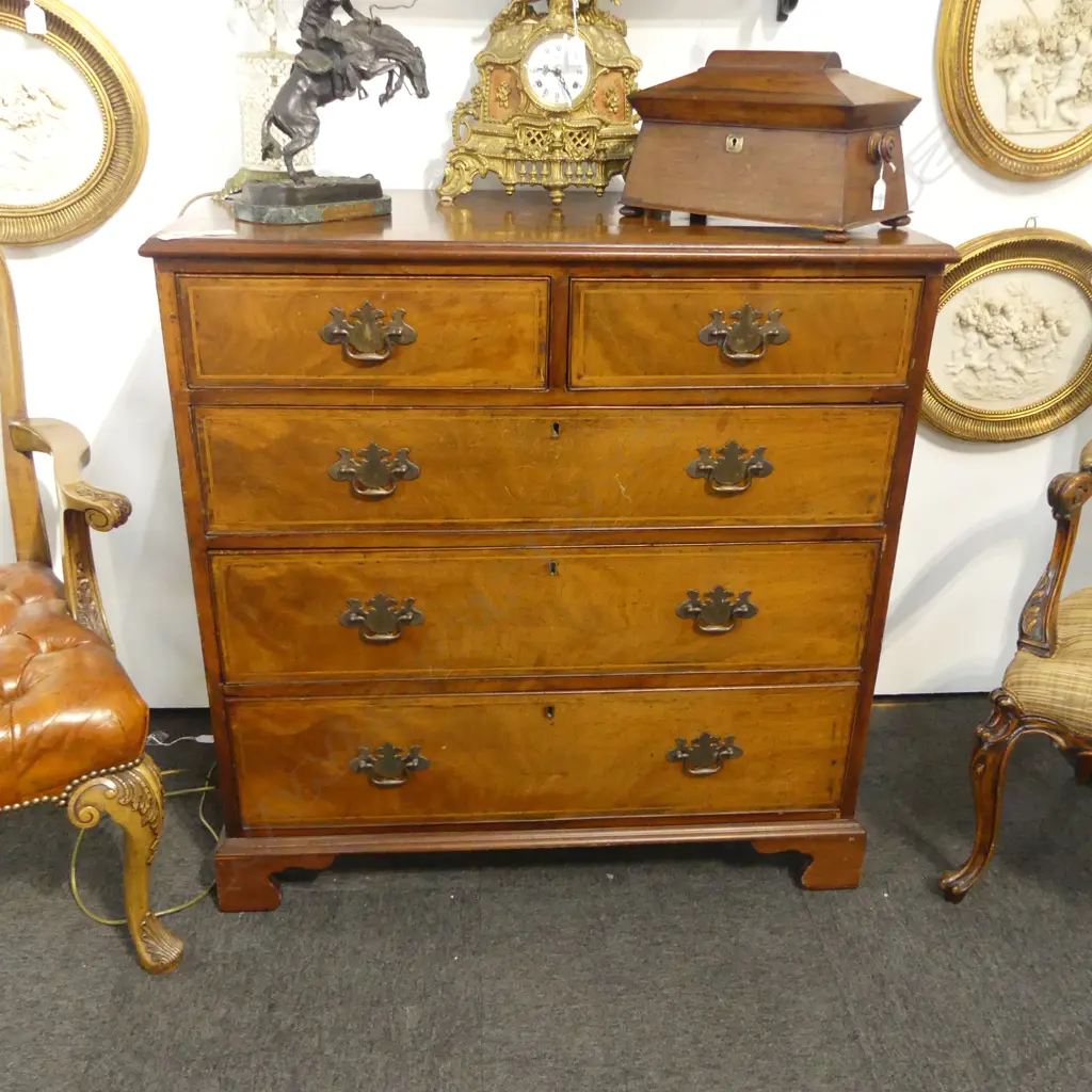 ANTIQUE MAHOGANY CHEST 970x510x985mm Image 1++