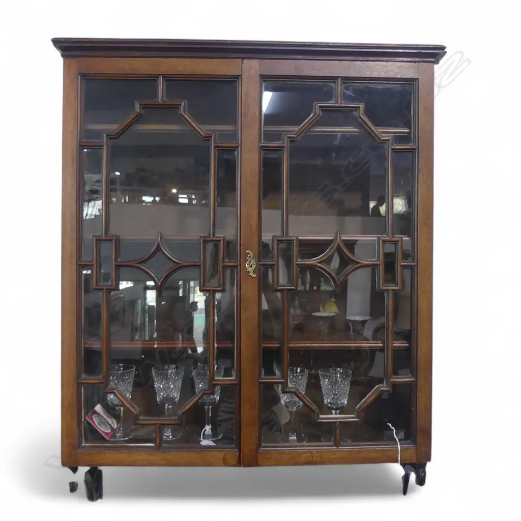 REGENCY MAHOGANY WALL CABINET 730x210x950mm Image 1++