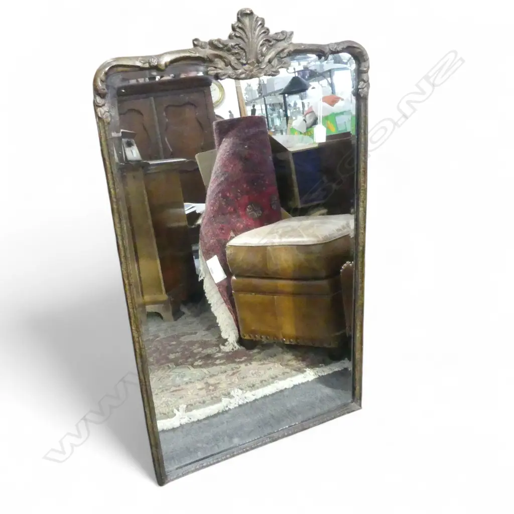 ANTIQUE STYLE BEVELLED MIRROR w. METAL FRAME 1040x600mm Image 1++