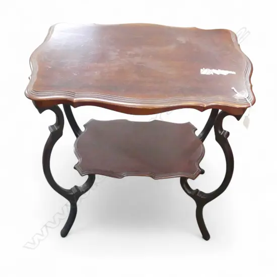 MAHOGANY SIDE TABLE 665x440x715mm