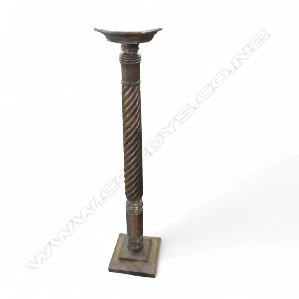 MAHOGANY TORCHIER / PLANT STAND H.1320mm Image 1++