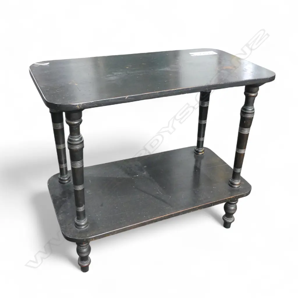 OLD EBONISED SIDE TABLE 685x370x615mm Image 1++