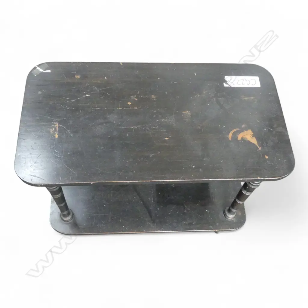 OLD EBONISED SIDE TABLE 685x370x615mm Image 1++