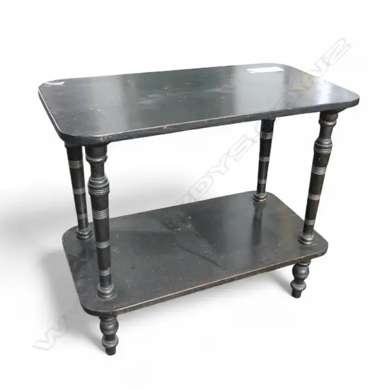 OLD EBONISED SIDE TABLE 685x370x615mm