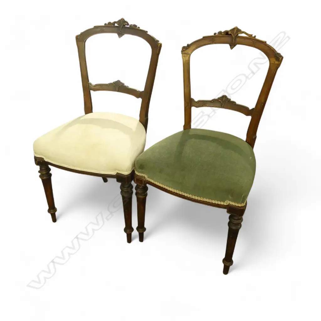 2 VICTORIAN DINING CHAIRS Image 1++
