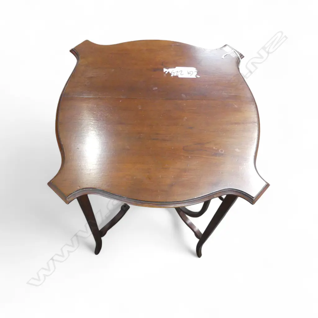 EARLY 20thC MAHOGANY SIDE TABLE 510x510x700mm STRUT MISSING Image 1++