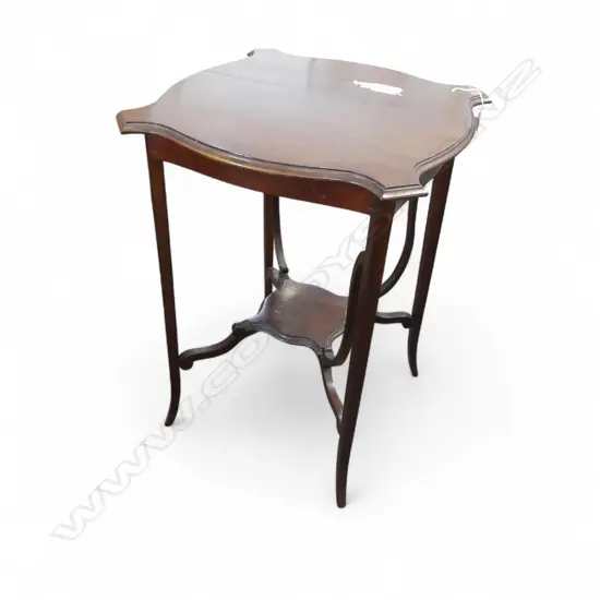 EARLY 20thC MAHOGANY SIDE TABLE 510x510x700mm STRUT MISSING