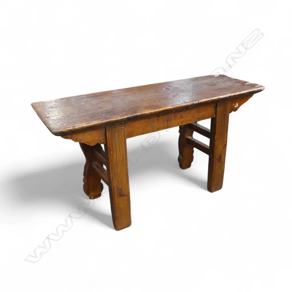 VINTAGE ORIENTAL WOODEN TABLE 985x320x510mm Image 1++