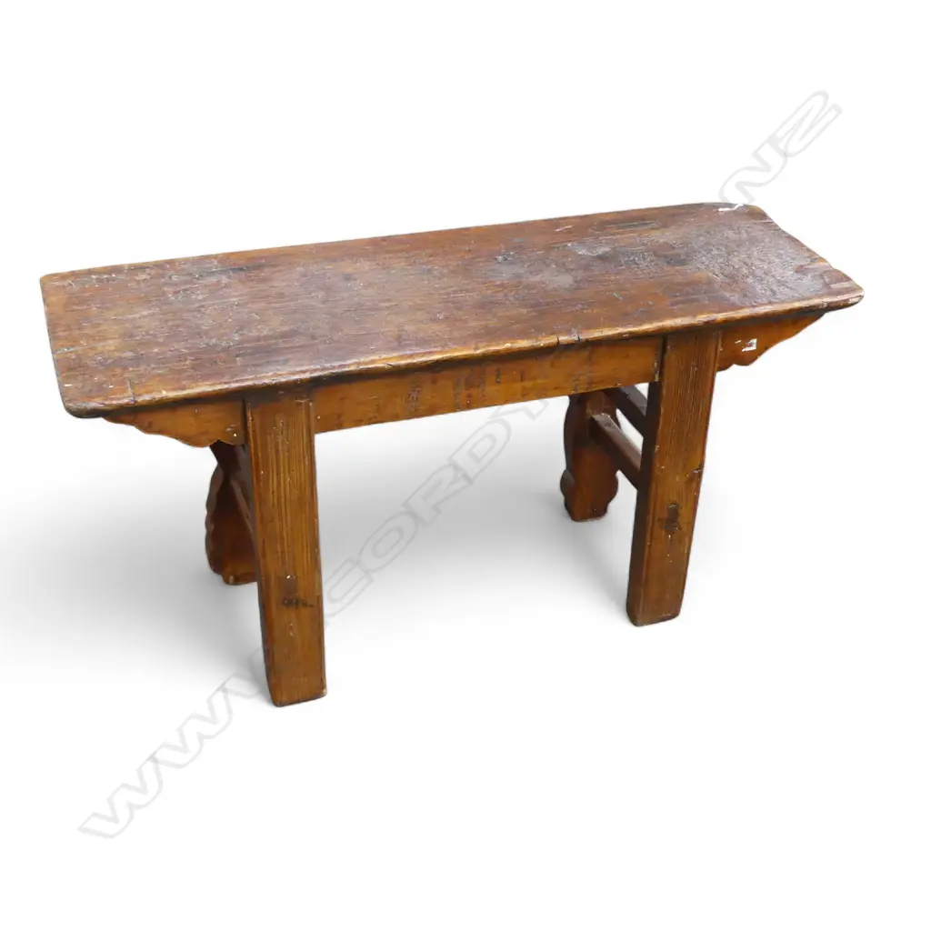 VINTAGE ORIENTAL WOODEN TABLE 985x320x510mm Image 1++