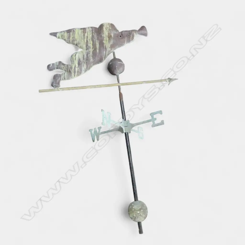 METAL & COPPER WEATHER VANE H.1260mm Image 1++