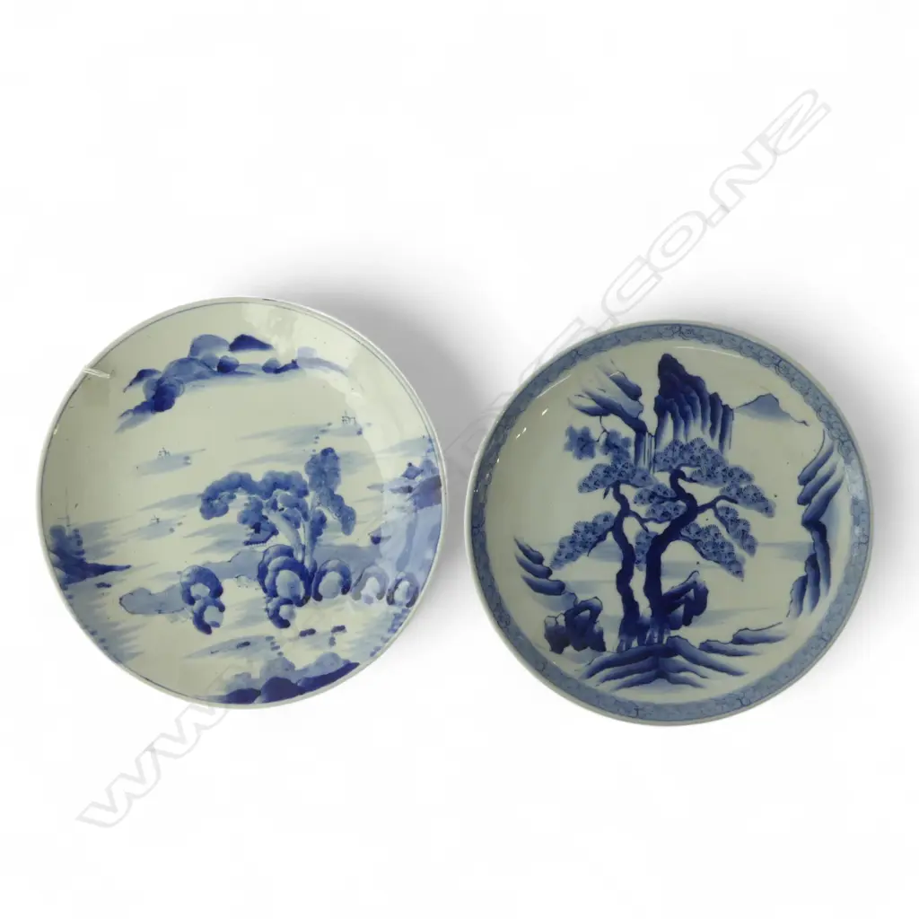 2 JAPANESE B/W PLATES 315mm dia Image 1++