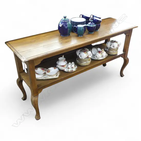 WOODEN TABLE 1370x430x710mm