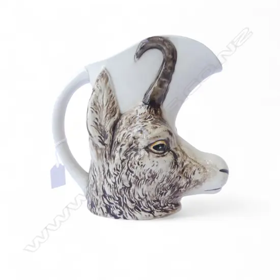SARREGUEMINES RAMS HEAD JUG H.220mm