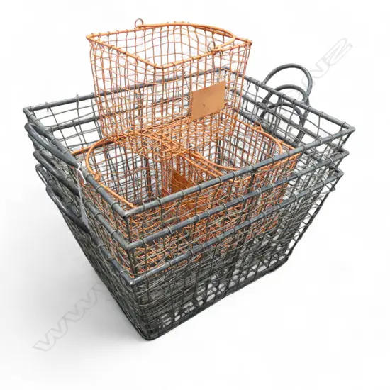 3 WIRE MESH BASKETS (3+3) W.540mm