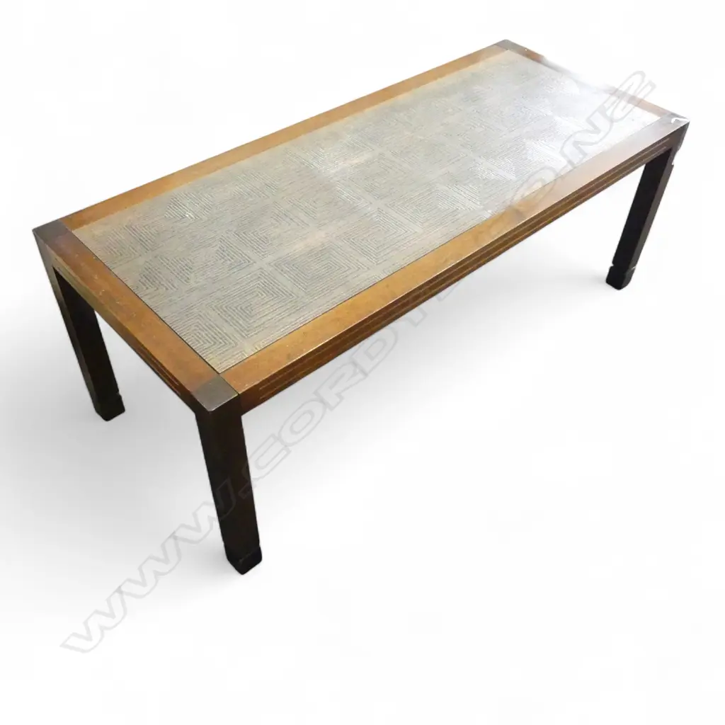 RETRO DANSKE MOBLER COPPER TOPPED COFFEE TABLE 1155x485x435mm Image 1++