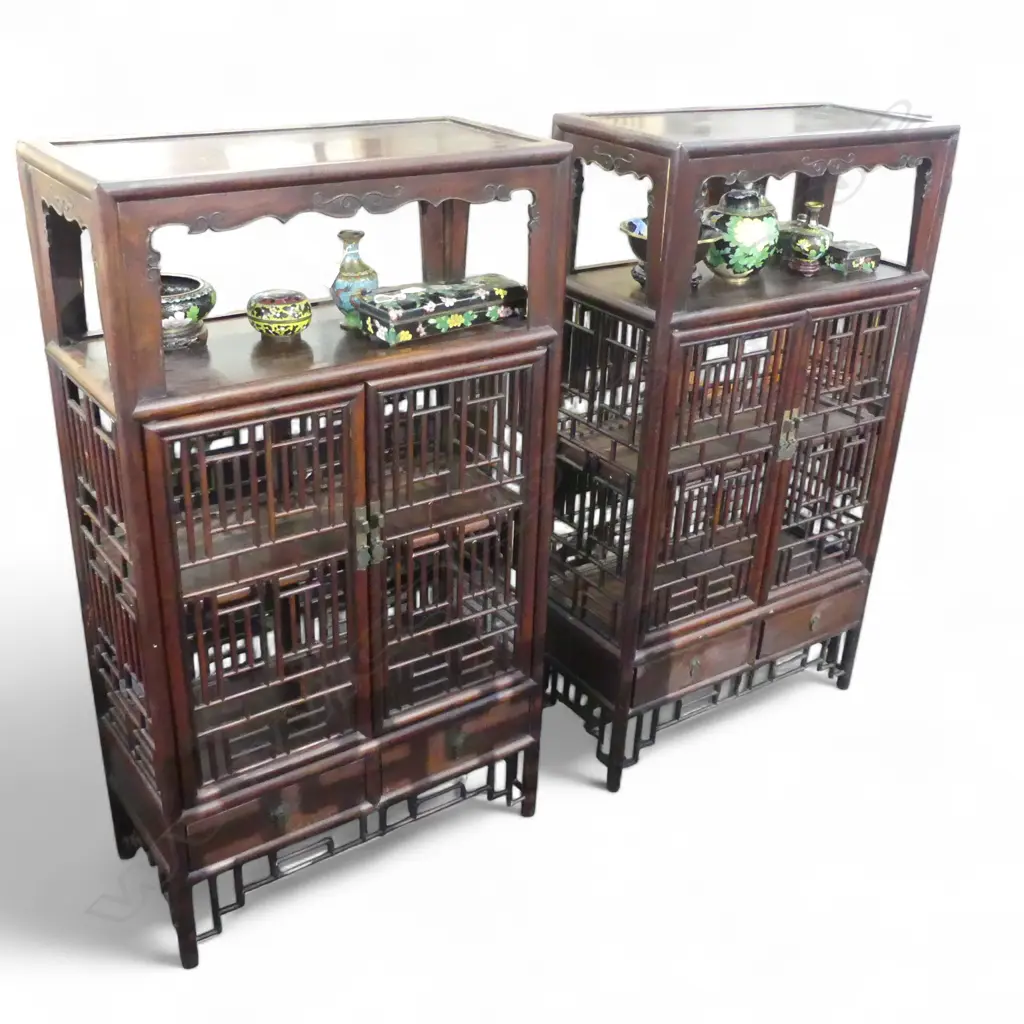 PR OLD ORIENTAL REDWOOD CABINETS 680x320x1200mm Image 1++