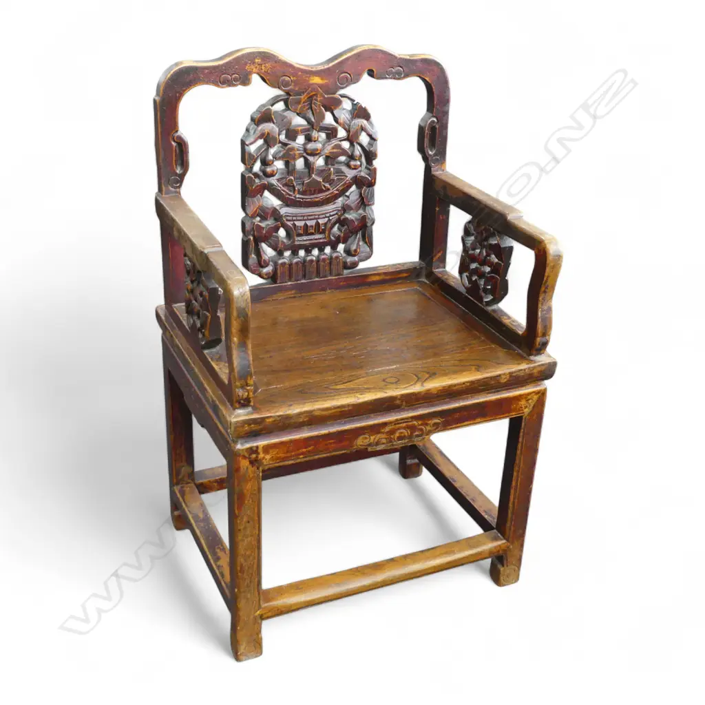 CHINESE ELM GRAND ARMCHAIR Image 1++