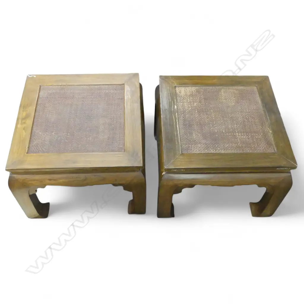 PR ORIENTAL ELM SIDE TABLES 610x610x510mm Image 1++