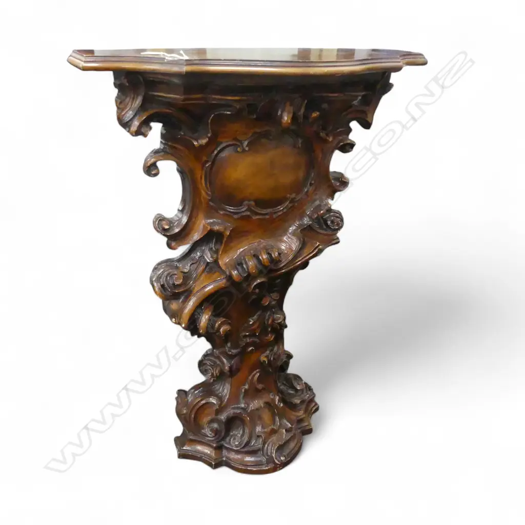 CARVED WOODEN CONSOLE / HALL TABLE 750x225x960mm Image 1++