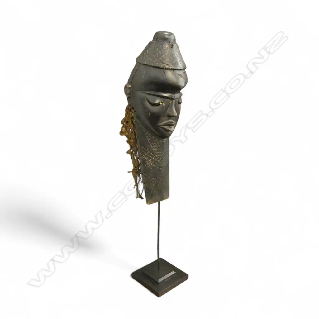 AFRICAN TRIBAL MASK ON STAND H.1100mm Image 1++