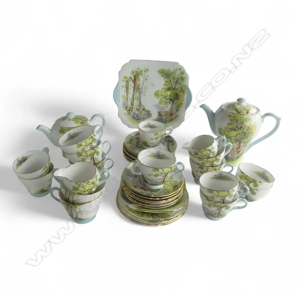 SHELLEY 'WOODLAND' COFFEE & TEA SET... Image 1++