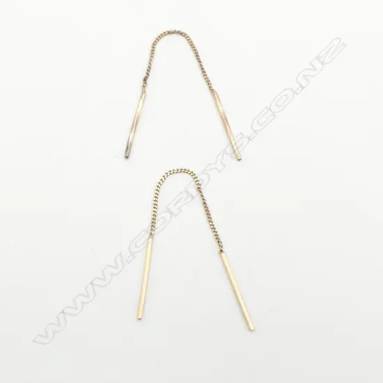 PR 9ct FINE THREADS EARRINGS 1gm