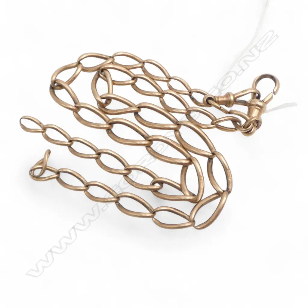 9ct GOLD CHAIN 18.74gms WORN AND BROKEN Image 1++