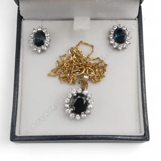 SWAROVSKI EARRING AND PENDANT SET