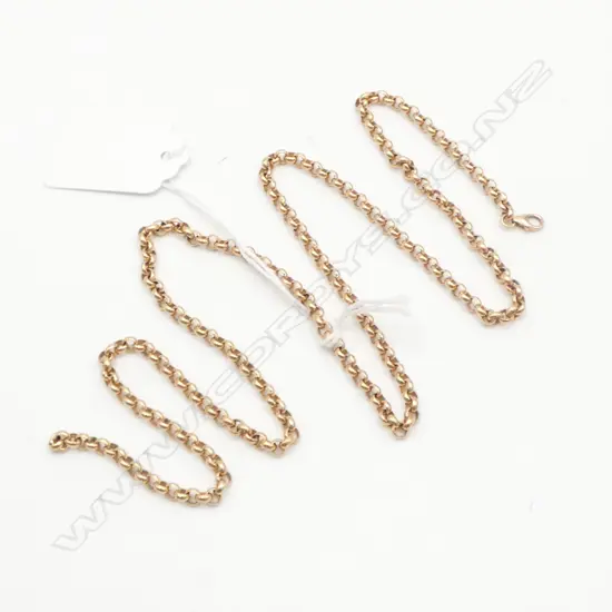 9CT ROSE GOLD CHAIN L.660mm, 25gms 