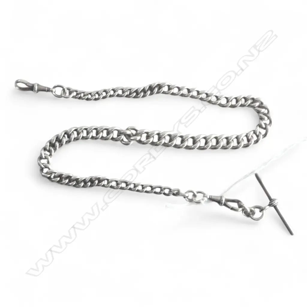 STG SILVER FOB CHAIN, L.425mm, 47gms Image 1++