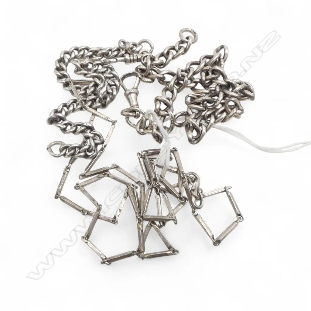 3 STG SILVER CHAINS, 43gms Image 1++