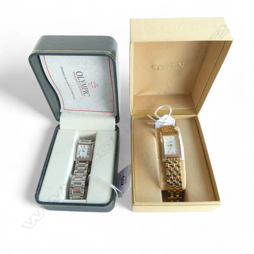 BOXED LADIES CITIZEN WRISTWATCH & BOXED LADIES OLYMPIC WRISTWATCH Image 1++