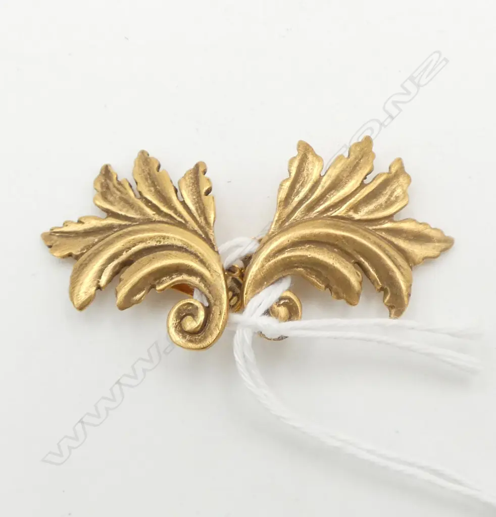 PAIR 24CT GOLD PLATED EARRINGS FROM MOMA (boxed) Image 1++