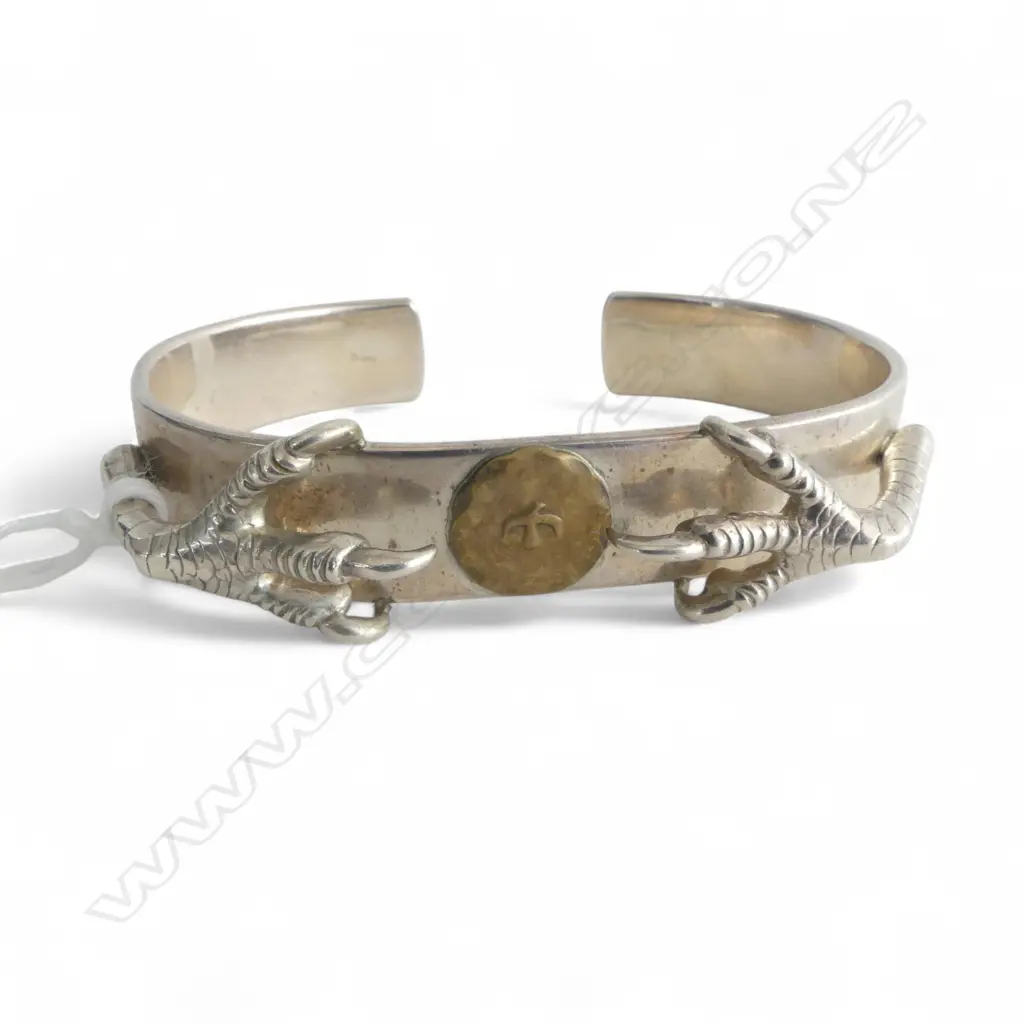 925 SILVER BANGLE, 43.6gms GOROS BRAND, JAPAN Image 1++