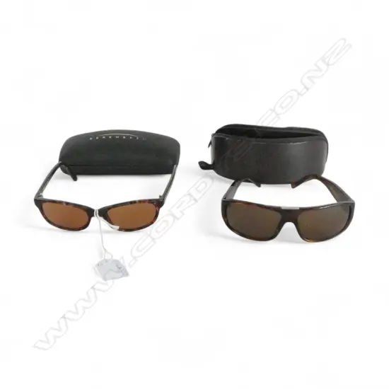 2 PRS SUNGLASSES; SERENGETI & DUNHILL, CASED