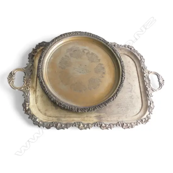 2 LG EP TRAYS; 460x735mm, 415mm dia