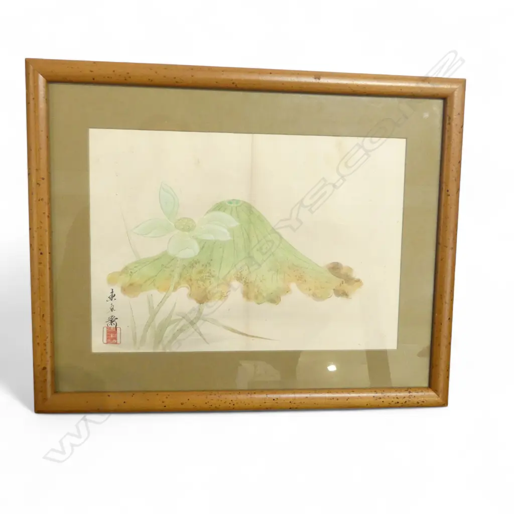 FRAMED JAPANESE WATERCOLOUR 200x290mm Image 1++