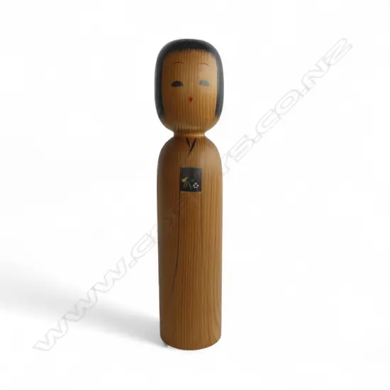 RARE VINTAGE KOKESHI DOLL, SIGNED, H.370mm