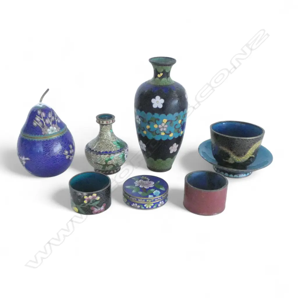 ASST. CLOISONNE. PEAR H.110mm Image 1++