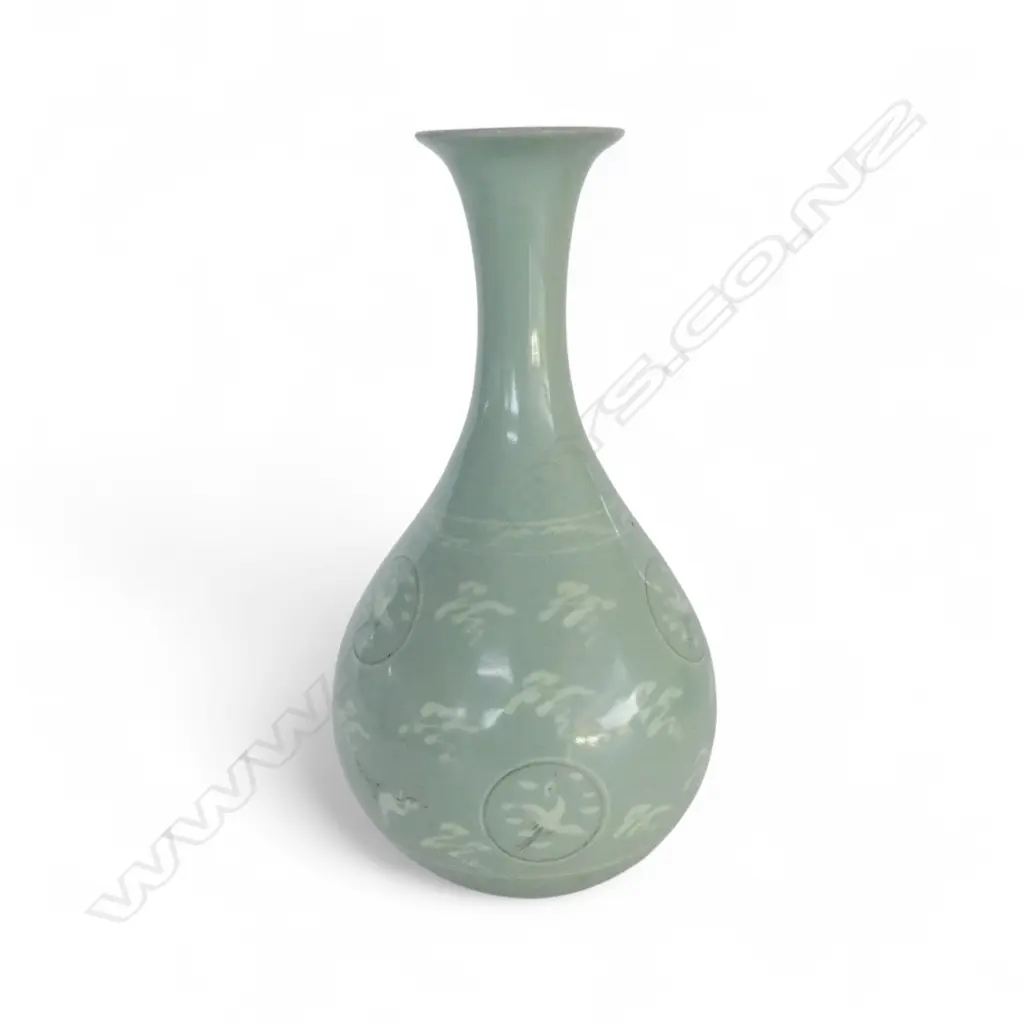KOREAN CELADON VASE H.305mm Image 1++