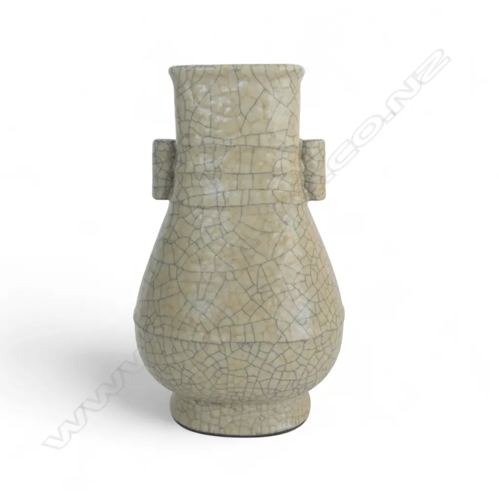 ORIENTAL ARROW VASE, CRACKLE GLAZE H.240mm Image 1++