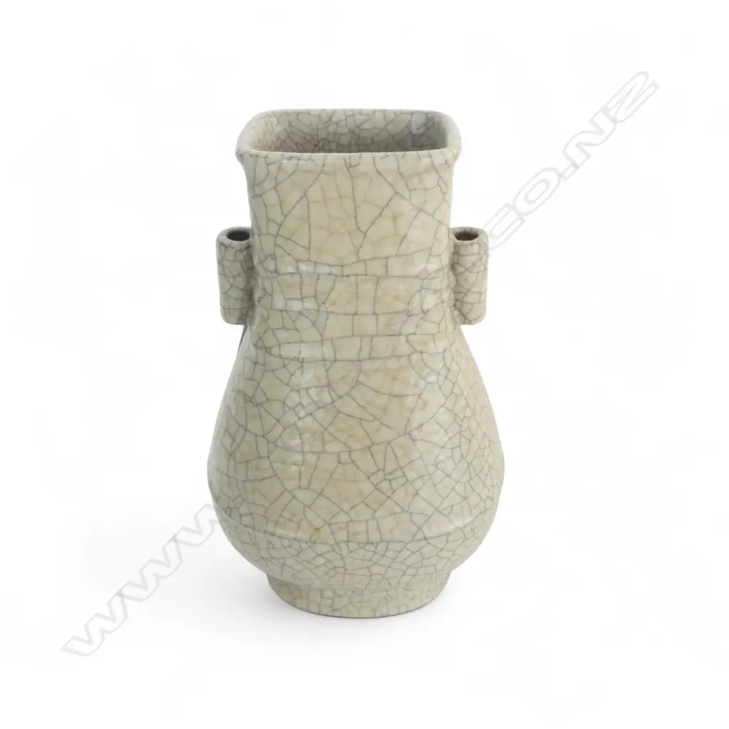 ORIENTAL ARROW VASE, CRACKLE GLAZE H.240mm Image 1++