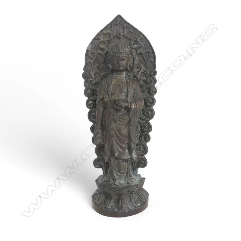 ORIENTAL BRONZE BUDDHA H.175mm Image 1++